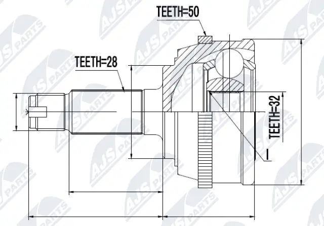 Joint Kit, drive shaft (NPZ-HD-032)