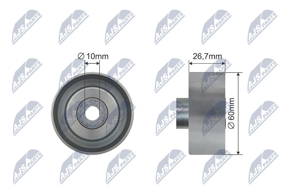 Deflection/Guide Pulley, V-ribbed belt (RNK-FR-029)