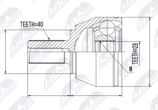 Joint Kit, drive shaft (NPZ-FR-039)