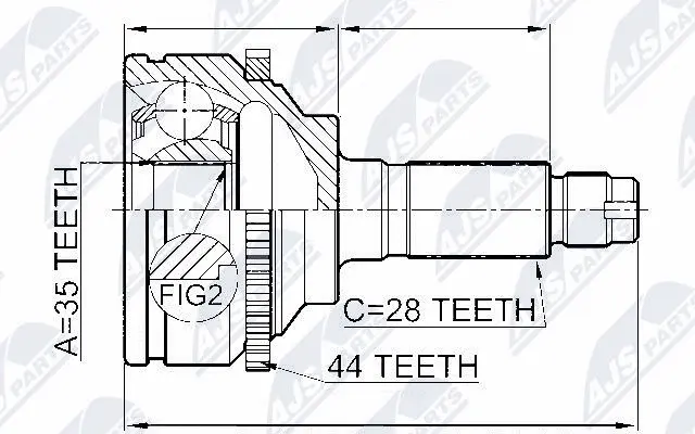 Joint Kit, drive shaft (NPZ-MZ-002)