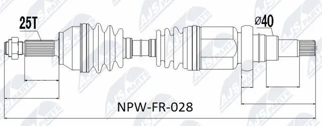 Drive Shaft (NPW-FR-028)