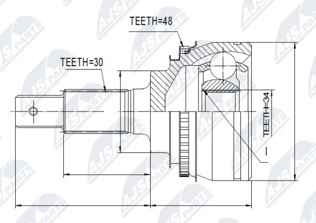Joint Kit, drive shaft (NPZ-TY-029)