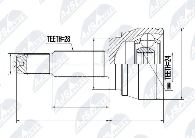 Joint Kit, drive shaft (NPZ-DW-025)