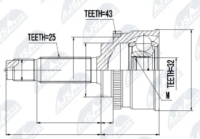 Joint Kit, drive shaft (NPZ-MS-056)