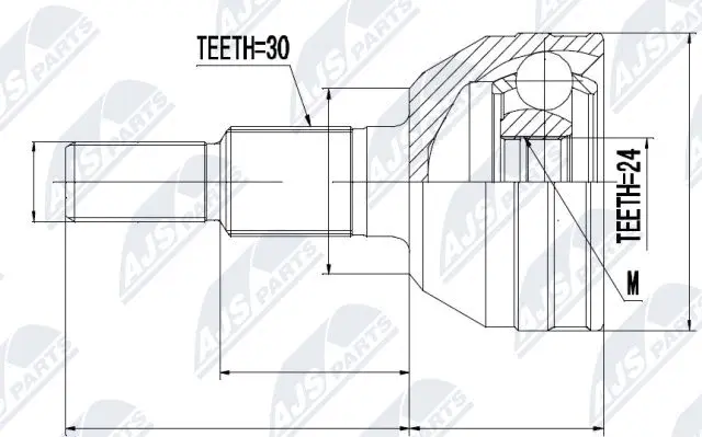 Joint Kit, drive shaft (NPZ-CH-020)