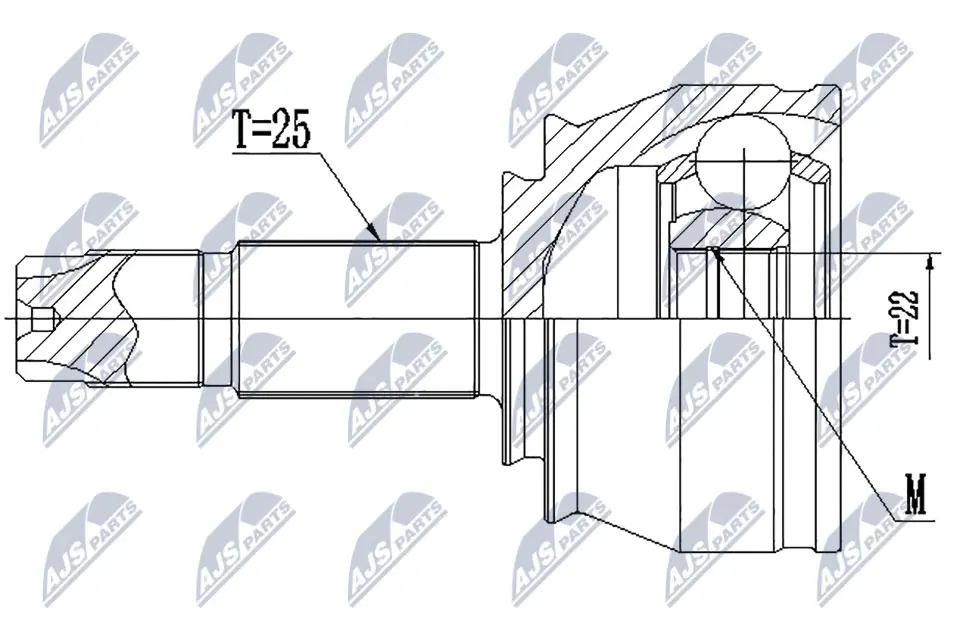 Joint Kit, drive shaft (NPZ-CT-024)