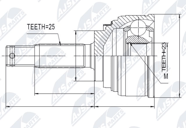Joint Kit, drive shaft (NPZ-MS-005)