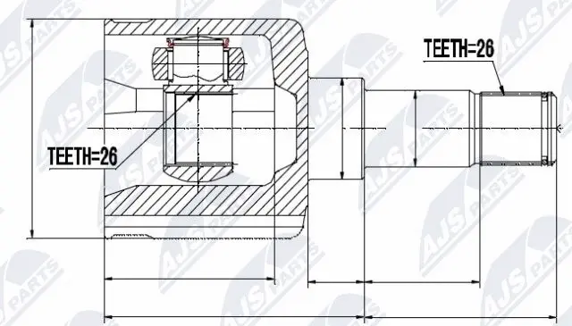 Joint Kit, drive shaft (NPW-FR-036)