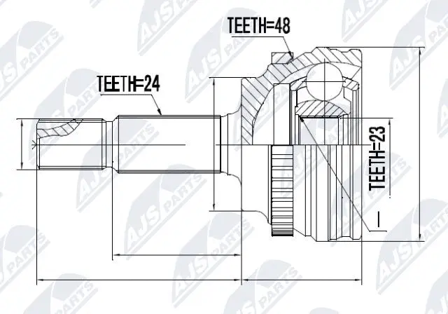 Joint Kit, drive shaft (NPZ-TY-056)