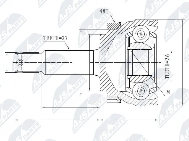 Joint Kit, drive shaft (NPZ-HY-507)