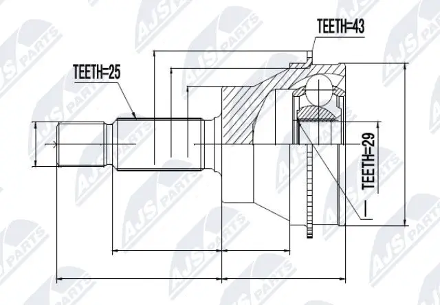 Joint Kit, drive shaft (NPZ-MS-018)