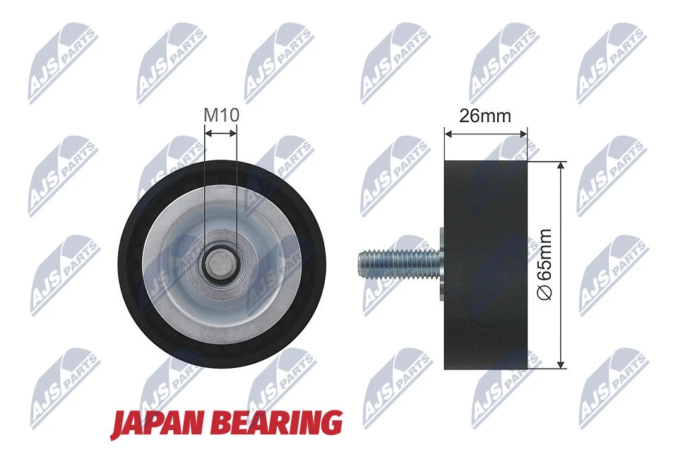 Tensioner Pulley, V-ribbed belt (RNK-BM-002B)