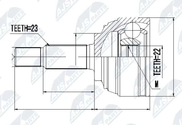 Joint Kit, drive shaft (NPZ-NS-070)