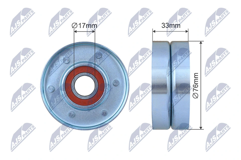Tensioner Pulley, V-ribbed belt (RNK-HD-029)