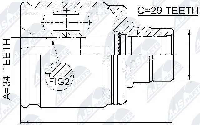 Joint Kit, drive shaft (NPW-HD-017)