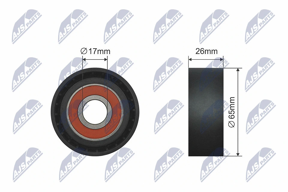 Tensioner Pulley, V-ribbed belt (RNK-BM-024)