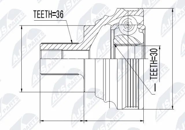 Joint Kit, drive shaft (NPZ-VW-030)