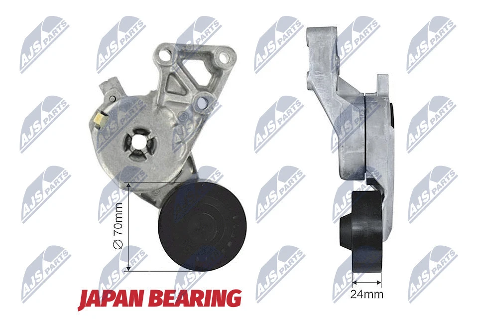 Tensioner Pulley, V-ribbed belt (RNK-AU-020)