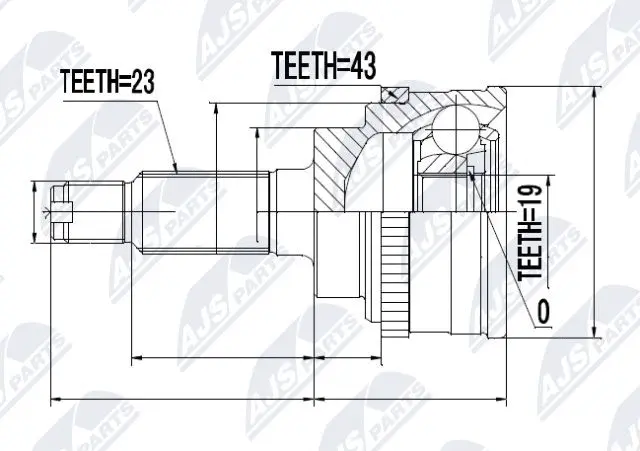 Joint Kit, drive shaft (NPZ-SU-021)