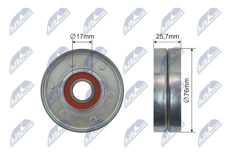 Deflection/Guide Pulley, V-ribbed belt (RNK-VW-011)