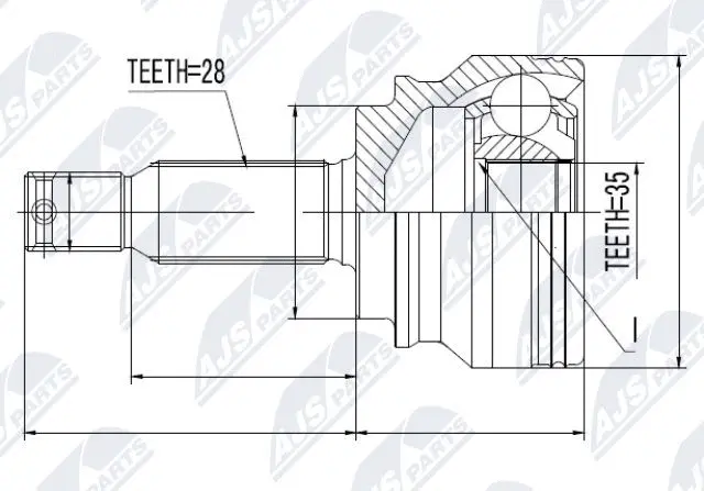 Joint Kit, drive shaft (NPZ-MS-036)