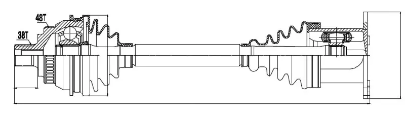 Drive Shaft (NPW-VW-036)