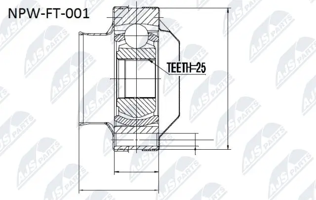 Joint Kit, drive shaft (NPW-FT-001)