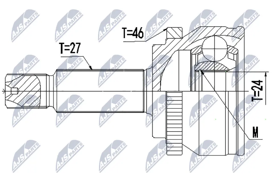 Joint Kit, drive shaft (NPZ-HY-557)