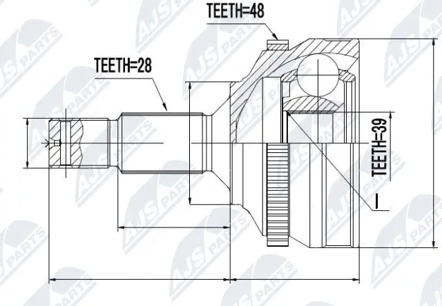 Joint Kit, drive shaft (NPZ-PE-023)