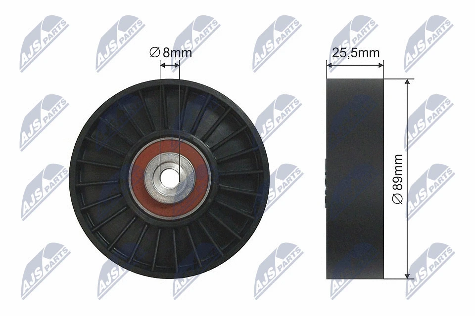 Deflection/Guide Pulley, V-ribbed belt (RNK-VV-010)