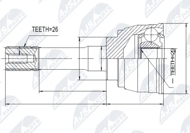 Joint Kit, drive shaft (NPZ-SU-027)
