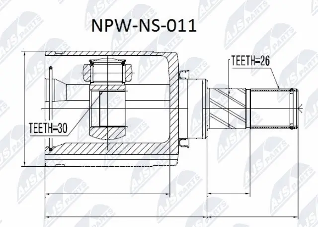 Joint Kit, drive shaft (NPW-NS-011)