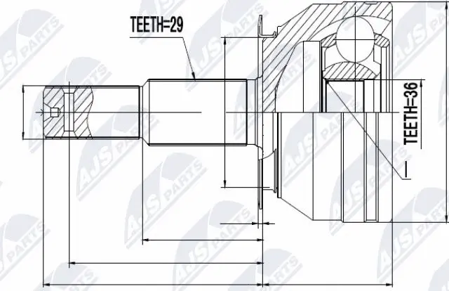 Joint Kit, drive shaft (NPZ-NS-066)