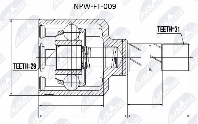 Joint Kit, drive shaft (NPW-FT-009)