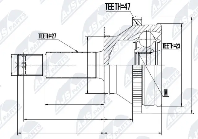 Joint Kit, drive shaft (NPZ-HY-530)