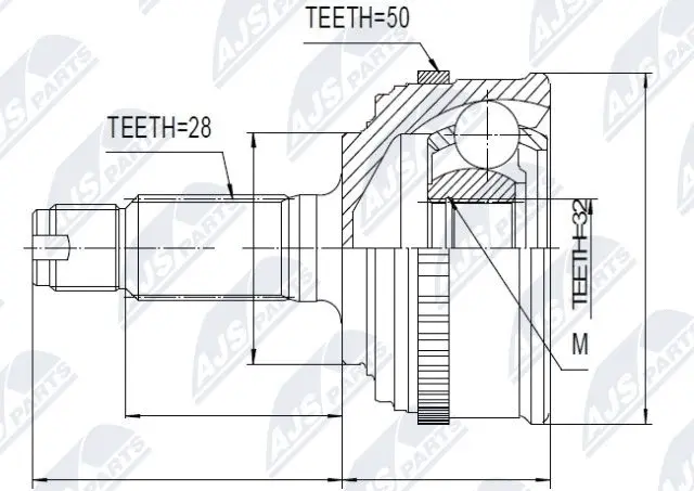 Joint Kit, drive shaft (NPZ-HD-034)