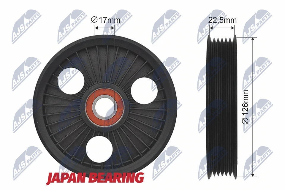 Deflection/Guide Pulley, V-ribbed belt (RNK-RE-016)