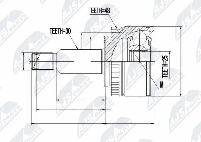 Joint Kit, drive shaft (NPZ-KA-357)