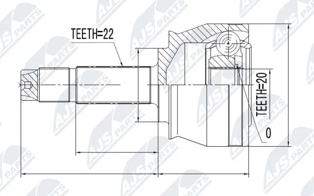 Joint Kit, drive shaft (NPZ-FT-041)