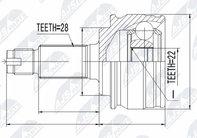 Joint Kit, drive shaft (NPZ-SU-029)
