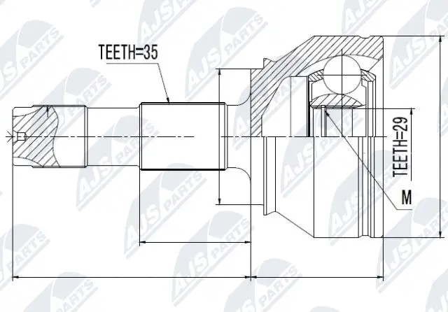 Joint Kit, drive shaft (NPZ-FT-038)