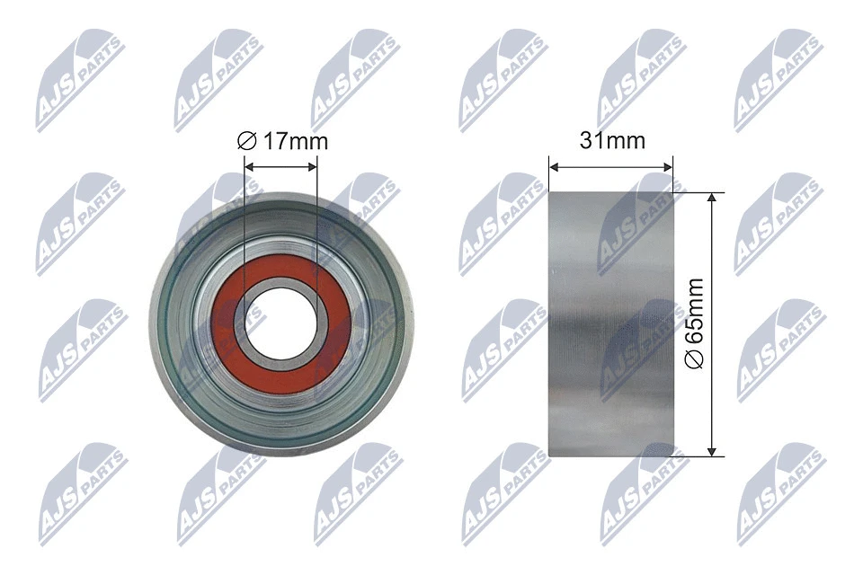 Tensioner Pulley, V-ribbed belt (RNK-HY-001)