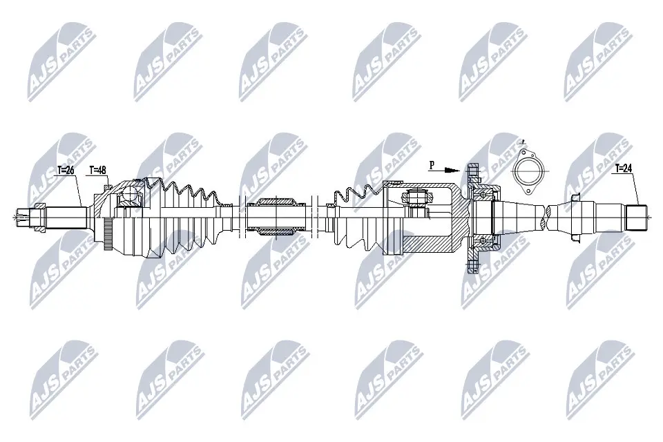 Drive Shaft (NPW-TY-075)