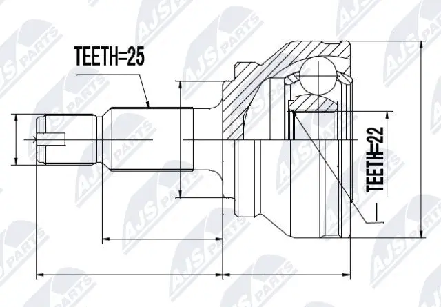 Joint Kit, drive shaft (NPZ-RV-001)