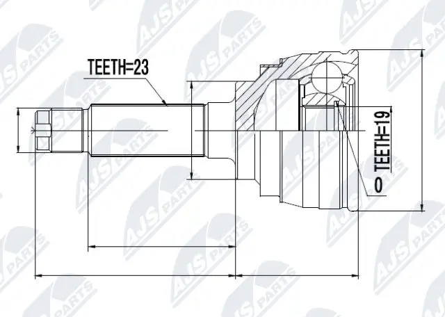 Joint Kit, drive shaft (NPZ-DW-003)