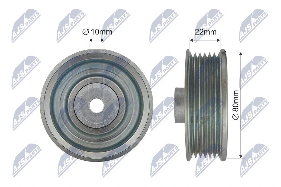 Deflection/Guide Pulley, V-ribbed belt (RNK-TY-033)