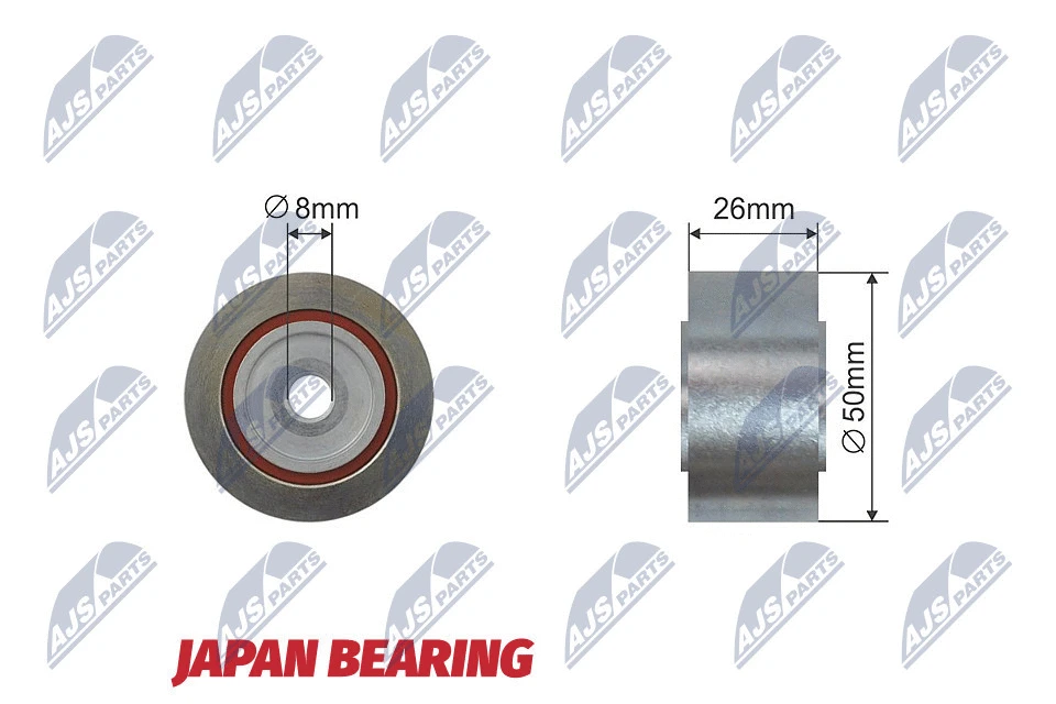 Deflection/Guide Pulley, V-ribbed belt (RNK-FT-011)