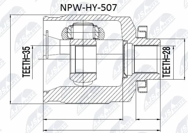 Joint Kit, drive shaft (NPW-HY-507)