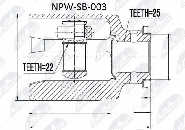 Joint Kit, drive shaft (NPW-SB-003)