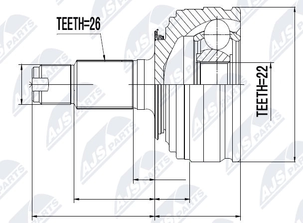 Joint Kit, drive shaft (NPZ-RV-003)